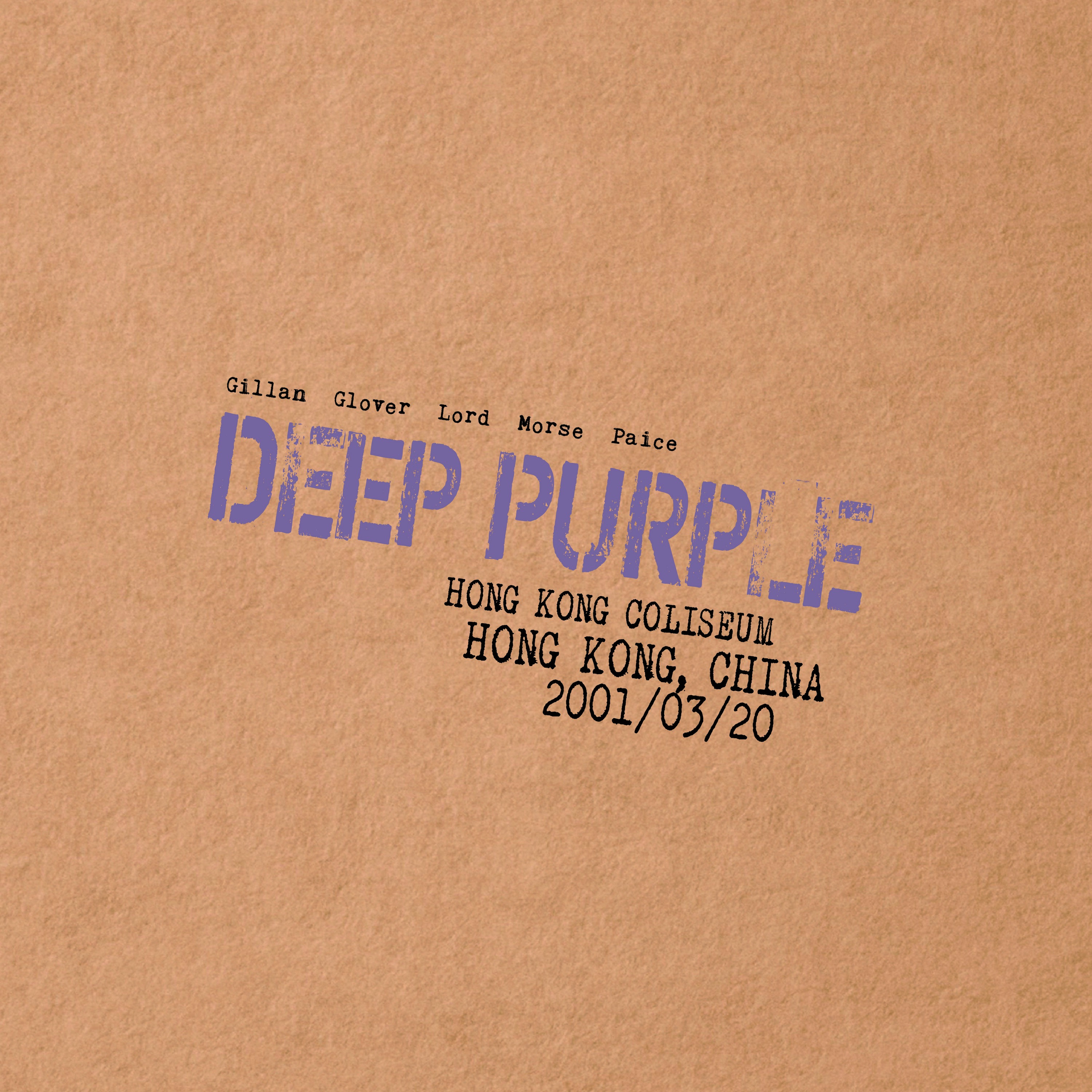 DEEP PURPLE - LIVE IN HONG KONG 2001 (PURPLE MARBLED VINYL) (Vinyl)