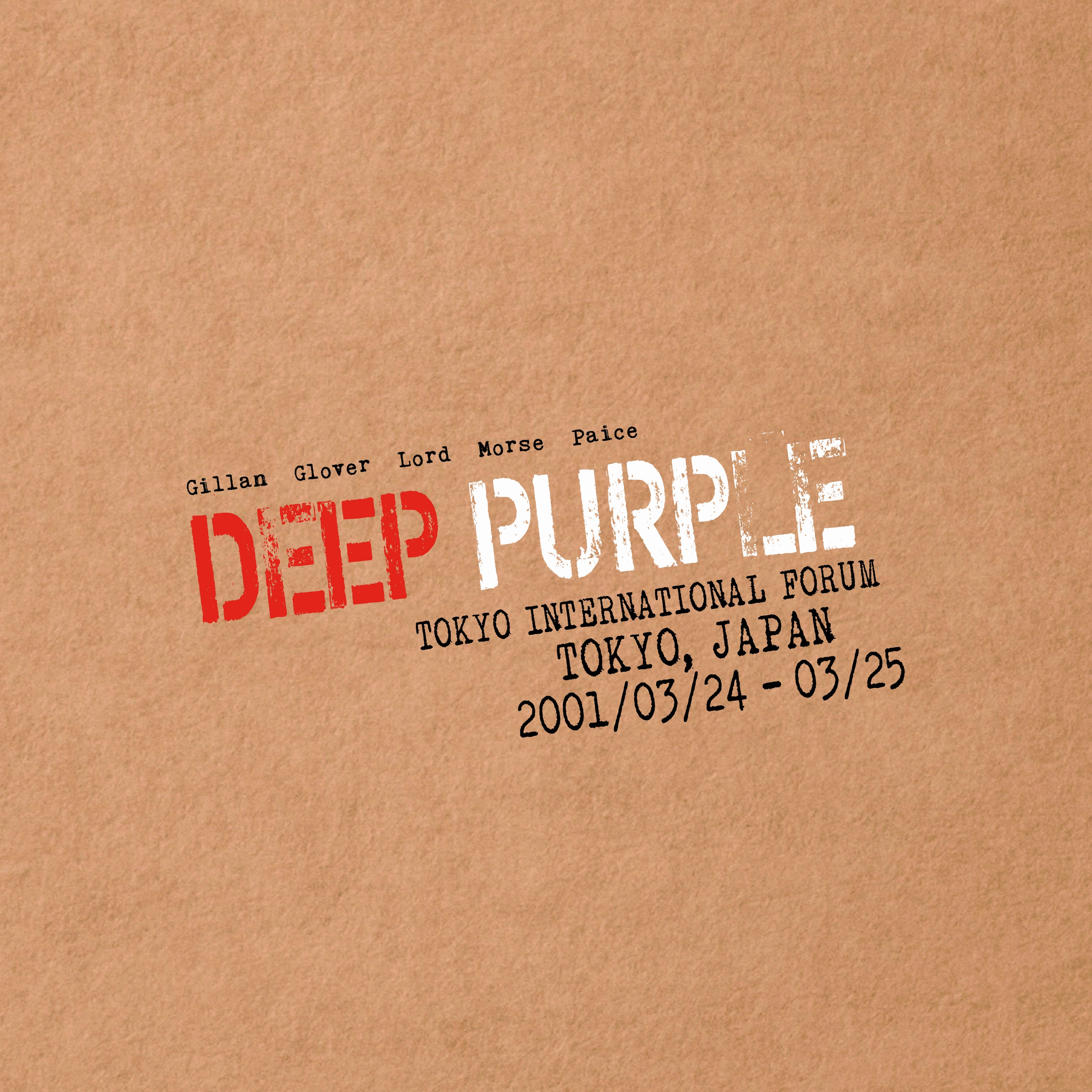 DEEP PURPLE - LIVE IN TOKYO 2001 (CLEAR + RED VINYL) (Vinyl)