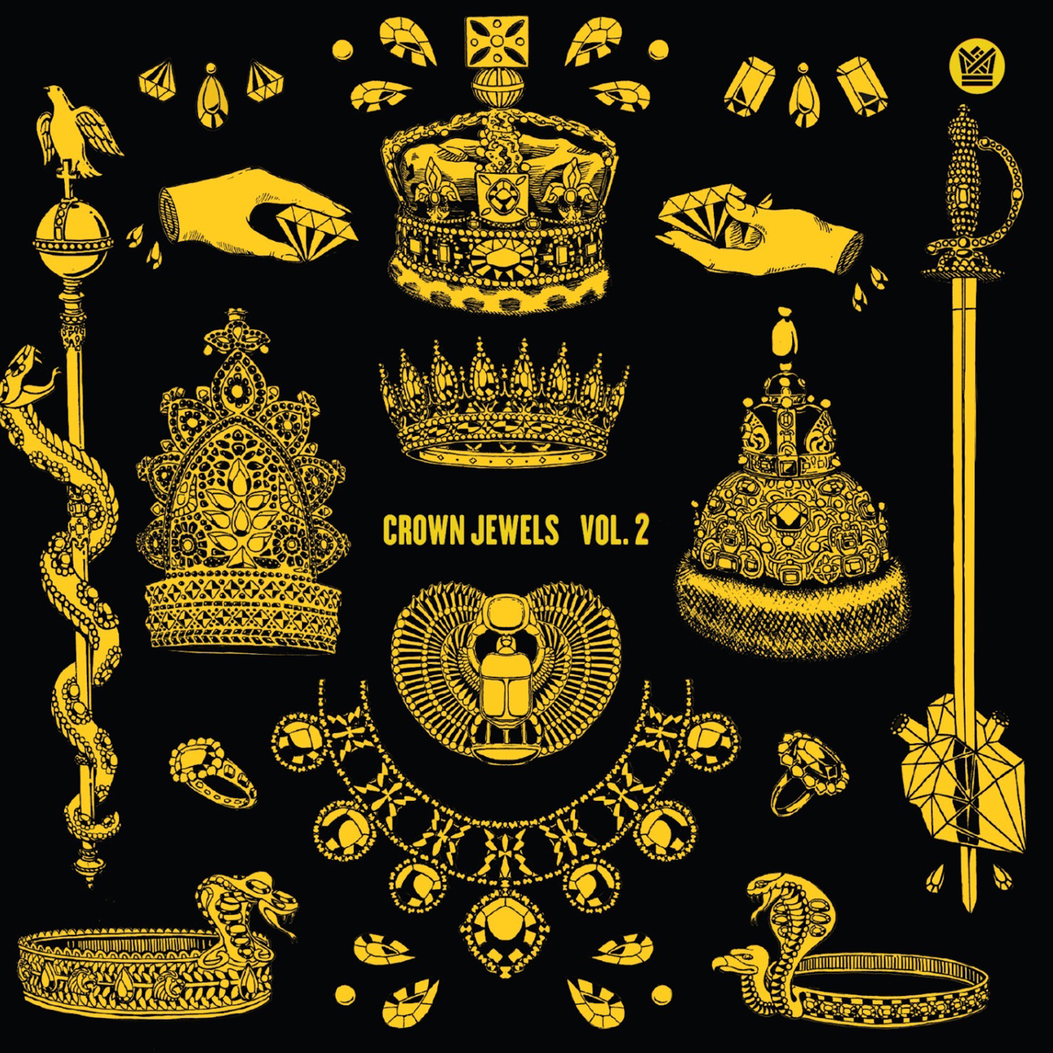 VARIOUS ARTISTS - CROWN JEWELS VOL. 2 (GOLDEN HAZE VINYL) (Vinyl)