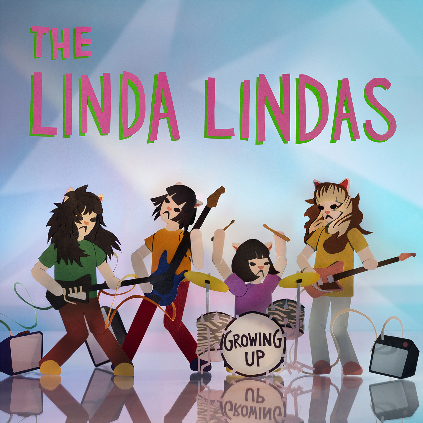 The Linda Lindas - Growing Up (purple/milky white marb