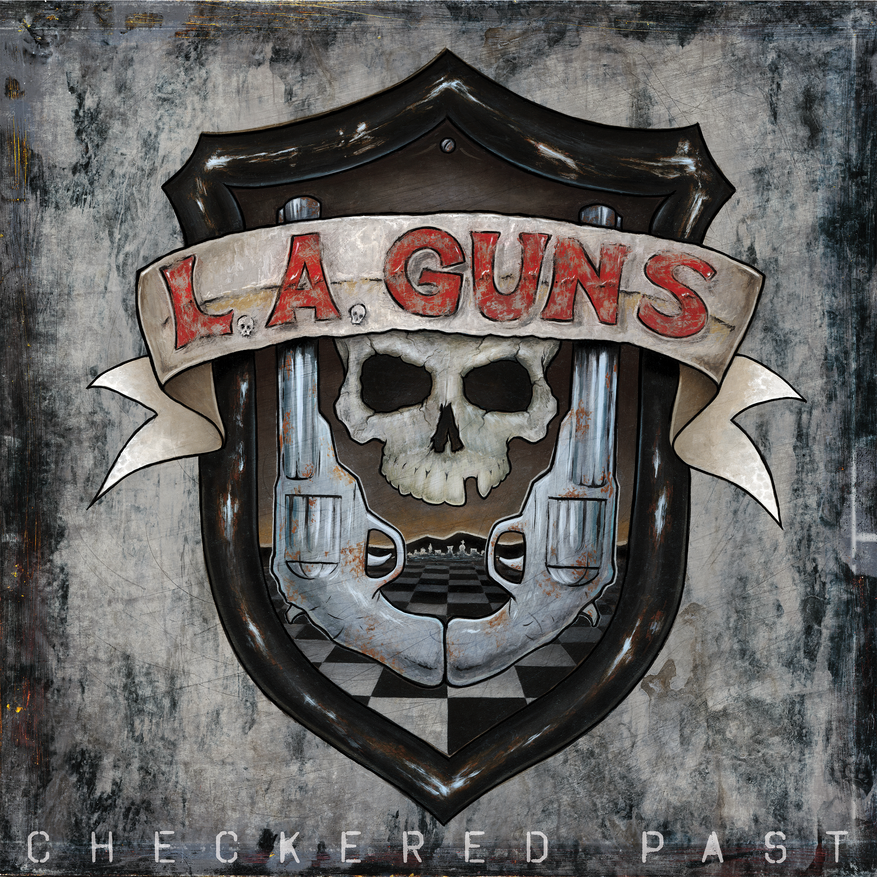 L.A. Guns - Checkered Past (marbled vinyl)