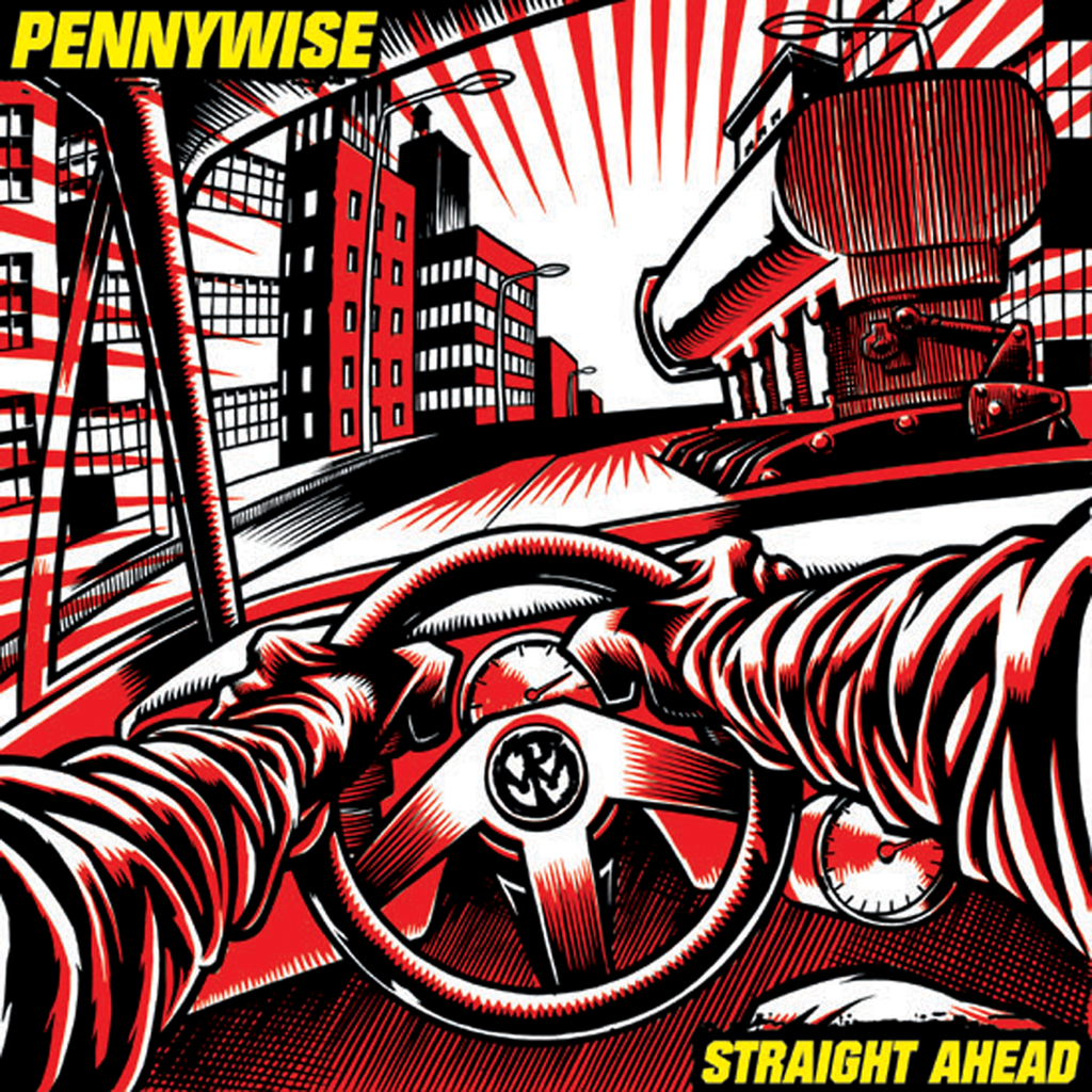 Pennywise - Straight Ahead (red & black galaxy)