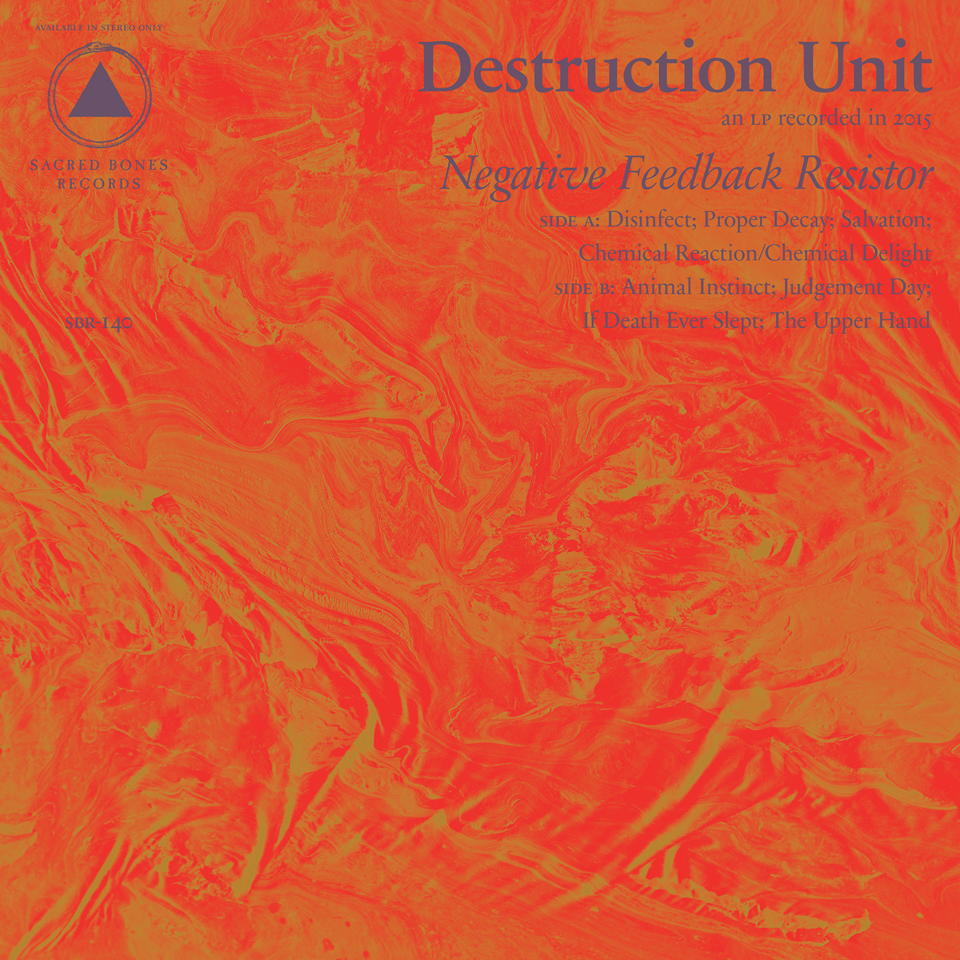 Destruction Unit - Negative Feedback Resistor - CD